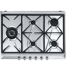 PLACA GAS SMEG SRV575GH5 5F 70CM INOX