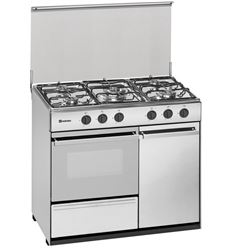 COCINA MEIRELES G2950DVX 5F 90x55 INOX BUT - G2950DVX