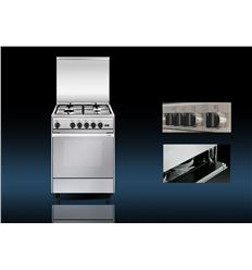 COCINA HORNO A GAS BUTANO CON ENCIMERA DE 4 FUEGOS Y HORNO DE 53 X 50 INOX.  VITROKITCHEN Cocina a gas VITROKITCHEN Cocinas a gas Cocinas - FONTACOR