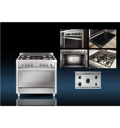 COCINA VITROKITCHEN MX96IB 90 5F INOX BUTANO - MX96IB