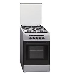 Vitrokitchen CB55BB Cocina de Gas Butano 4 Zonas + Horno Blanca