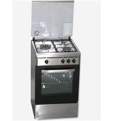 COCINA ROMMER VCH356XFG 3 FUEGOS 50X54 INOX NAT - VCH356XFGNAT