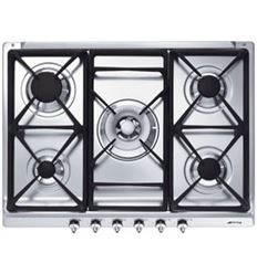 PLACA GAS SMEG SE70SGH-5 5F 70CM INOX