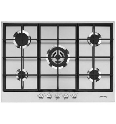 PLACA GAS SMEG PX175 5F 72CM INOX - PX175