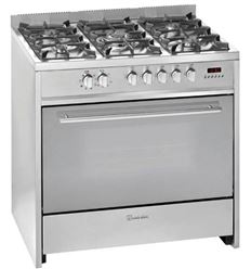 COCINA GAS MEIRELES E911X 5F 90CM INOX NAT - E911X