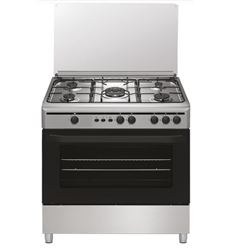 Cocina Vitrokitchen Cb961pbb Blanca 5 Fuegos + Horno 64l + Portabombona Gas  Butano