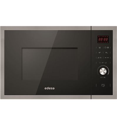 edesa Microondas de encastre Microondas con 5 niveles de calentamiento Capacidad de 25 L Modelo: EMW-2510-IG X Acabado en cristal negro