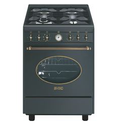 COCINA GAS SMEG CO68GMA8 4F 60X60 NEGRO - CO68GMA8