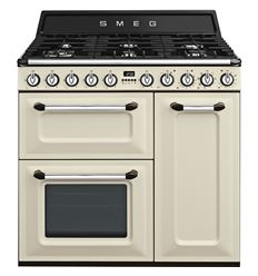 COCINA GAS SMEG TR93P 90CM 6 FUEGOS CREMA - TR93P