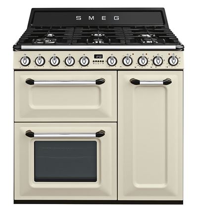 COCINA GAS SMEG TR93P 90CM 6 FUEGOS CREMA - TR93P