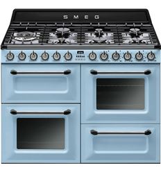 COCINA GAS SMEG TR4110AZ 7F 110X60 AZUL - TR4110AZ