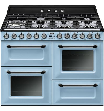 COCINA GAS SMEG TR4110AZ 7F 110X60 AZUL - TR4110AZ