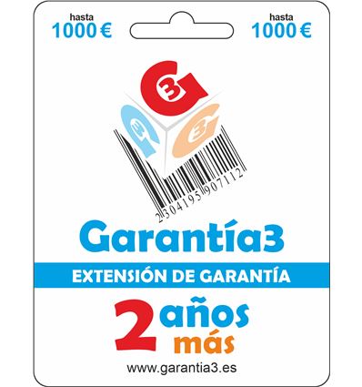 EXTENSIÓN DE GARANTÍA 2 AÑOS (MAX-1000) - G3PDES1000