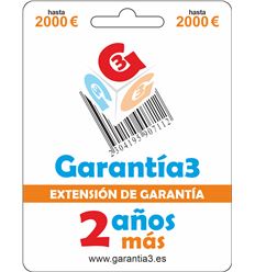 EXTENSIÓN DE GARANTÍA 2 AÑOS (MAX-2000) - G3PDES2000