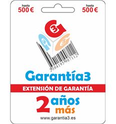 EXTENSIÓN DE GARANTÍA 2 AÑOS (MAX-500)