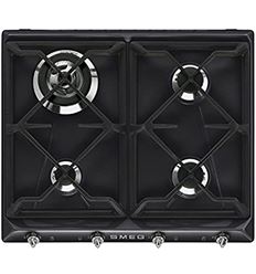 ENCIMERA SMEG SR964NGH 4 FUEGOS NEGRO 60CM