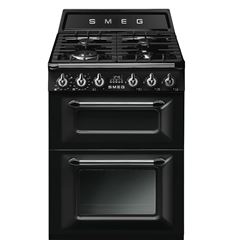 COCINA GAS/ELECTRICA SMEG TR62BL 4F 60X60 NEGRO