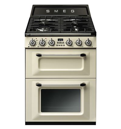 COCINA GAS/ELECTRICA SMEG TR62P 4F 60X60 CREMA - TR62P