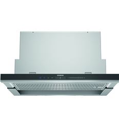 Campana extractora Siemens LC87KHM20 iQ300 Campana decorativa de pared 80  cm Cristal blanco - Electro Gama