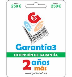 EXTENSIÓN DE GARANTÍA 2 AÑOS (MAX-250) - G3PDES250
