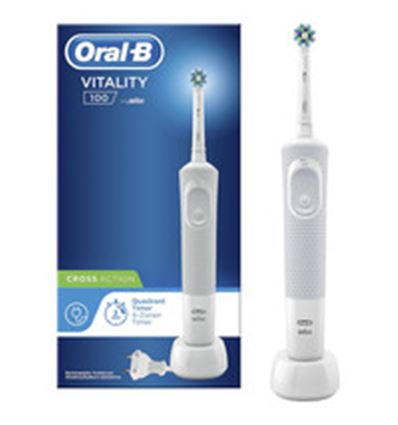 CEPILLO DENTAL ORAL-B D100 VITALITY CROSS BLANCO - D100CABLANC