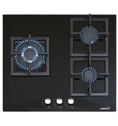 PLACA GAS CATA SCI 6021 BK 3F 60CM NATURAL - 08068405