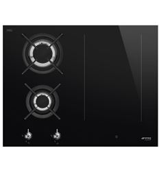 INDUCCION MIXTA GAS SMEG PM3643D 65CM 4F NEGRO