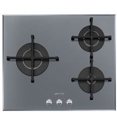 ENCIMERA SMEG PV163S2 3F GAS NAT 60CM SILVER BISEL - PV163S2