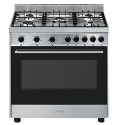 COMPRAR Cocina todo horno SMEG A1-9 6 fuegos Gas Butano 90cm Inox ONLINE  3650.00€