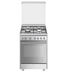 COCINA GAS SMEG CX68MDS8 60X60 4F INOX A - CX68MDS8