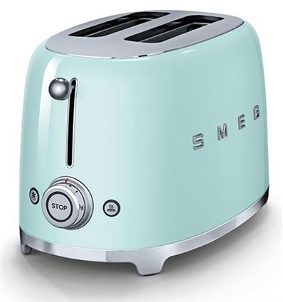 TOSTADOR SMEG TSF01PGEU VERDE AGUA 2 REBANADAS - 007602110001