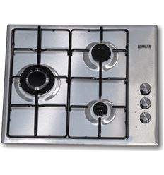 ENCIMERA GAS 3 FUEGOS INOX - Electrodomésticos de Ocasión