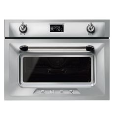 HORNO MICROONDAS COMPACTO SMEG SF4920MCX1 INOX - SF4920MCX1