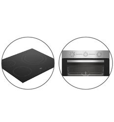 CONJUNTO BEKO BBSE12120XD HORNO MULTIF. + VITRO IN - BBSE12120XD    