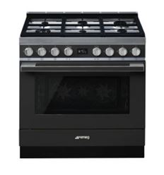 COCINA GAS SMEG CPF9GPAN 90X60CM 6F ANTRACITA A+ - CPF9GPAN