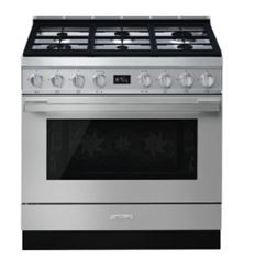 COCINA GAS SMEG CPF9GPX 90X60CM 6F INOX A+ - CPF9GPX