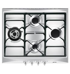 PLACA GAS SMEG SR264XGH2 4F 60CM INOX