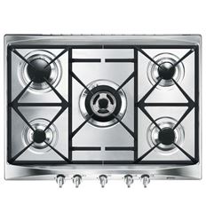 PLACA GAS SMEG SR275XGH2 5F 70/75CM INOX