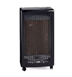 Orbegozo HBF 95 Estufa de Butano, Llama azul, Triple Sistema de Seguridad,  3500 W, Negro/Burdeos [Clase de eficiencia energética A]