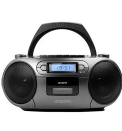 RADIO CD AIWA BBTC550MG GRIS CASSETTE BLUETOOTH - BBTC550MG