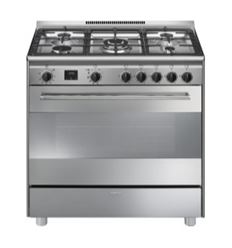 COCINA GAS SMEG BG91PX2 90CM INOX A+ - BG91PX2