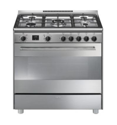 COCINA GAS SMEG BG91PX2 90CM INOX A+ - BG91PX2