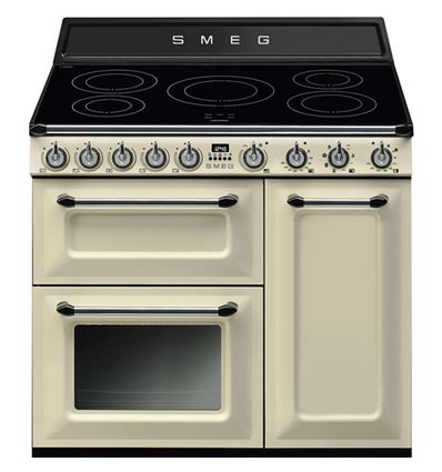 COCINA INDUCCION SMEG TR93IP2 CREMA 90CM A - TR93IP2