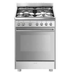 COCINA GAS SMEG CX68MF8-2 4F 60X60 INOX NATURAL - CX68MF822