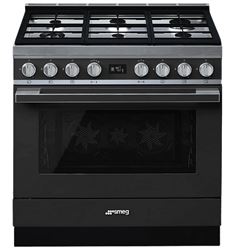 COCINA GAS SMEG CPF9GMAN 90X60 6F ANTRACITA A+ - CPF9GMANNN