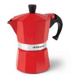 CAFETERA ORBEGOZO KFR 340 3 TAZAS ROJA - KFR340