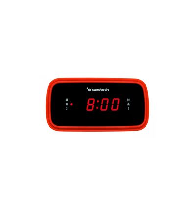 RADIO RELOJ SUSNTECH FRD60RD ROJO - FRD60RD        