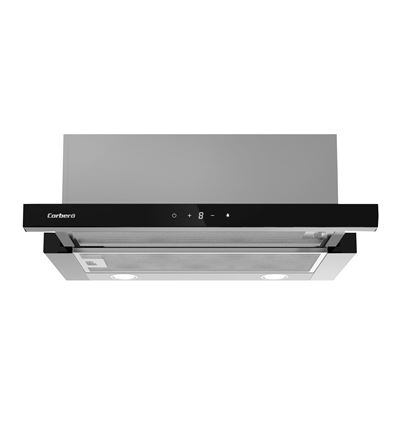 CAMPANA CORBERO 60 ANETO660X 621M3/H INOX&NEGRO A - ANETO660X