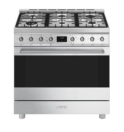 COCINA DE GAS SMEG C9GMX2 90X60CM INOX A - C9GMX2