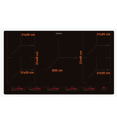 INDUCCION EDESA EIM9530RA 90 CM 5 ZONAS - 922272056